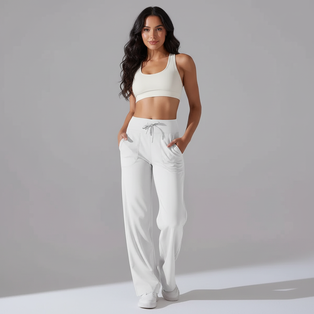 Comfortabele straight-leg dames yoga broek – Motive