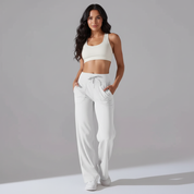 Comfortabele straight-leg dames yoga broek – Motive