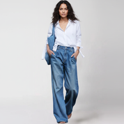 Comfortabele wide-leg damesjeans