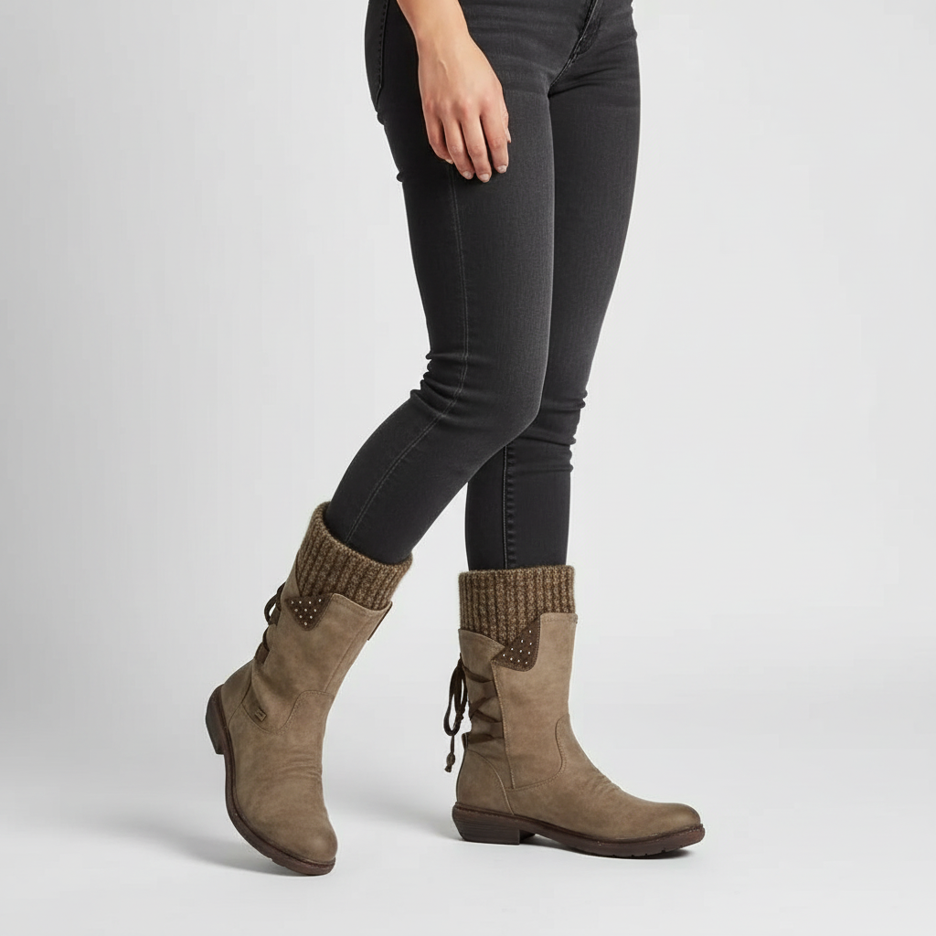 Comfortabele winterlaars met warme voering