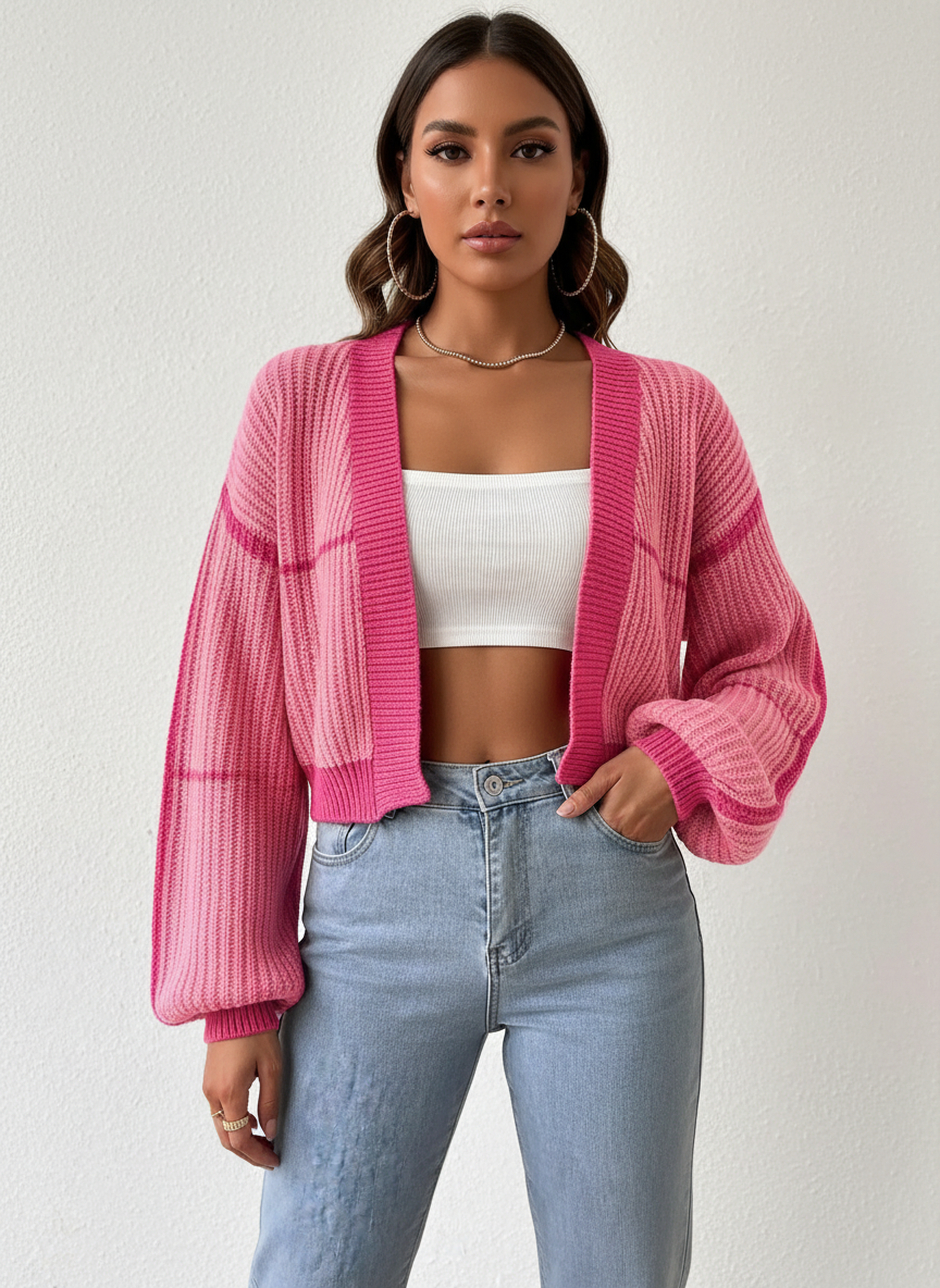 Comfy cropped cardigan – Livia