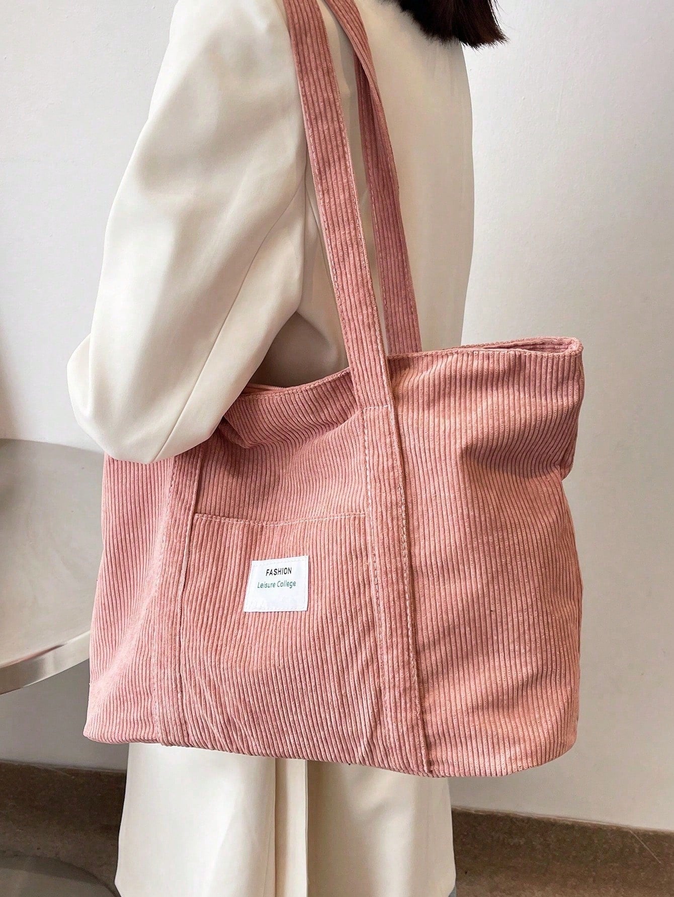Corduroy shopper tas - Nora