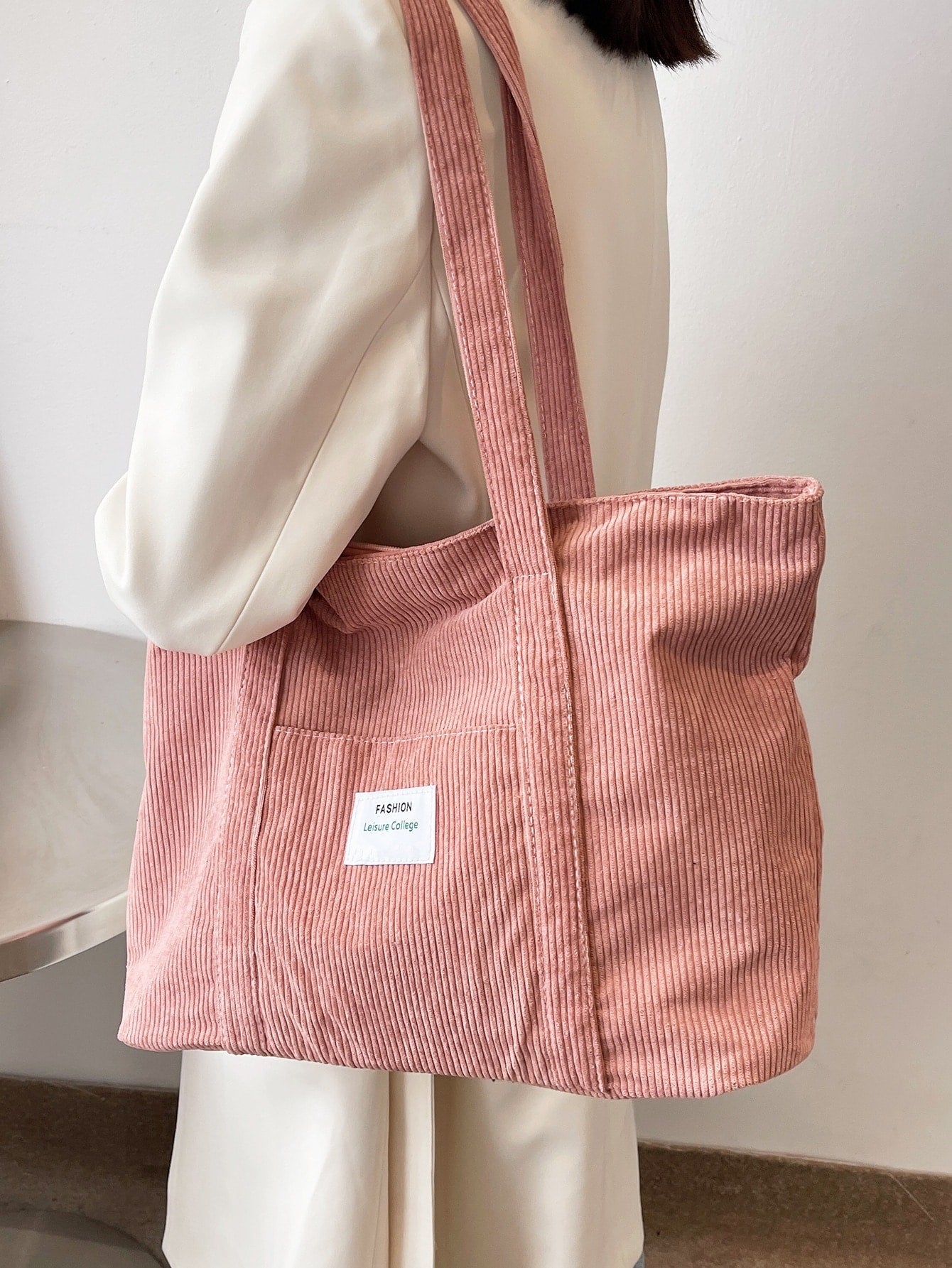 Corduroy shopper tas - Nora