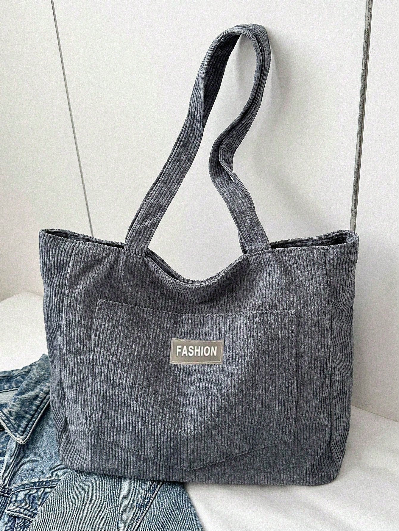Corduroy shopper tas - Nora