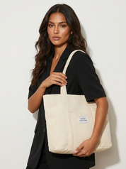 Corduroy shopper tas - Nora