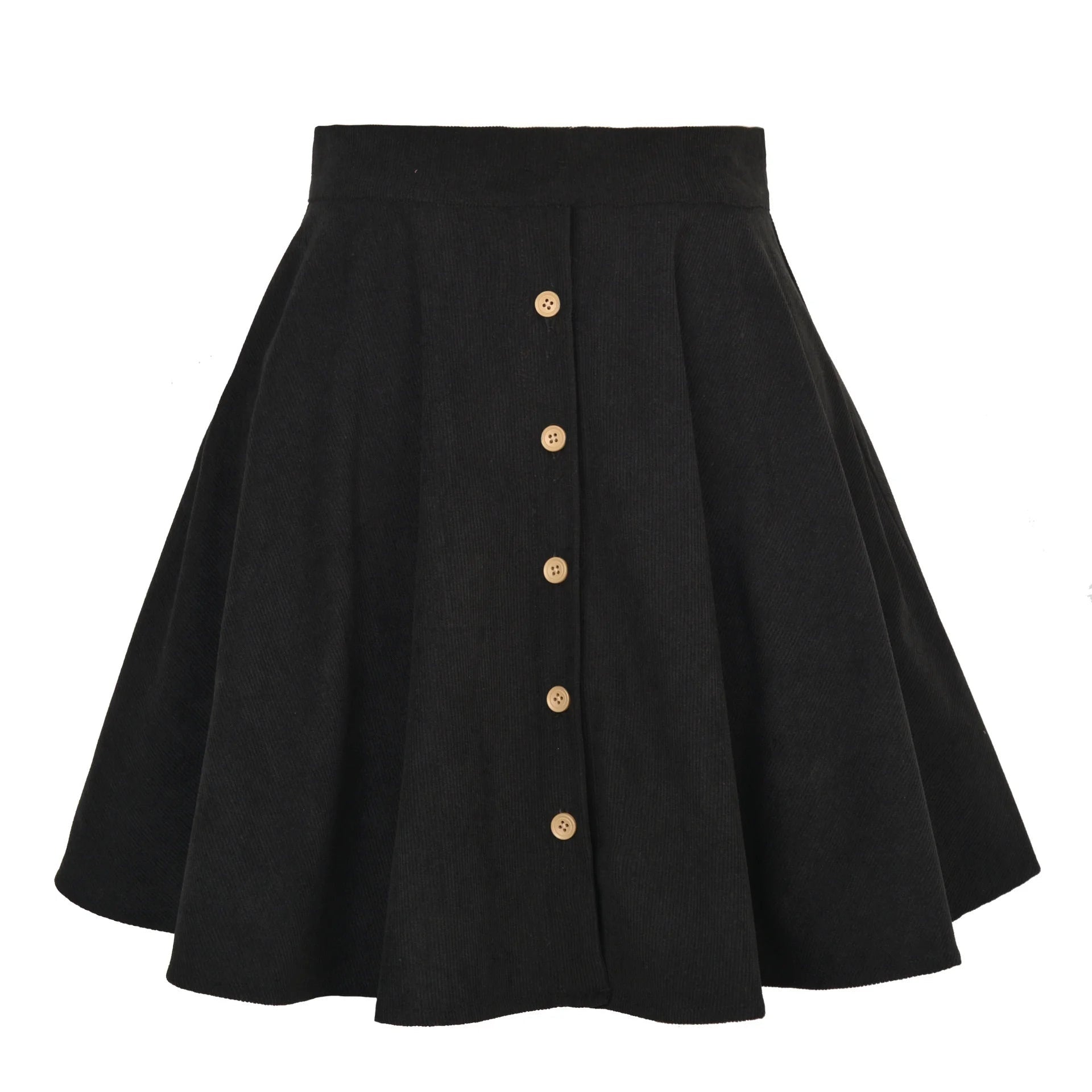 Corduroy dames rok met knopen – Everyday