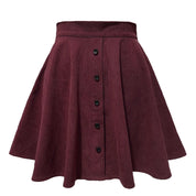 Corduroy dames rok met knopen – Everyday