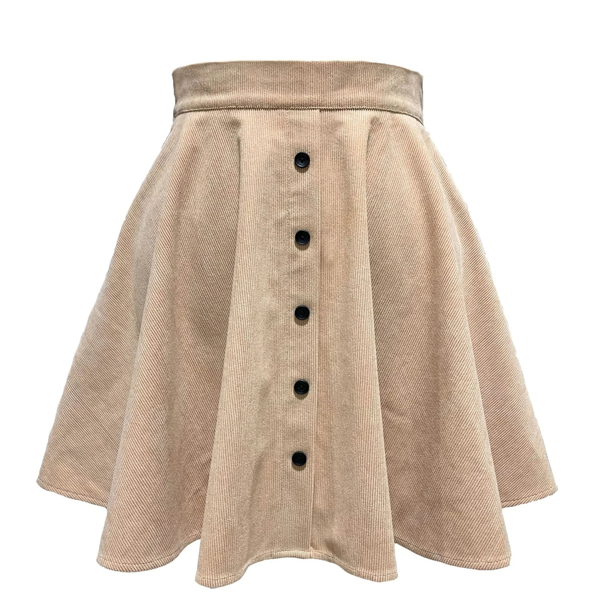 Corduroy dames rok met knopen – Everyday