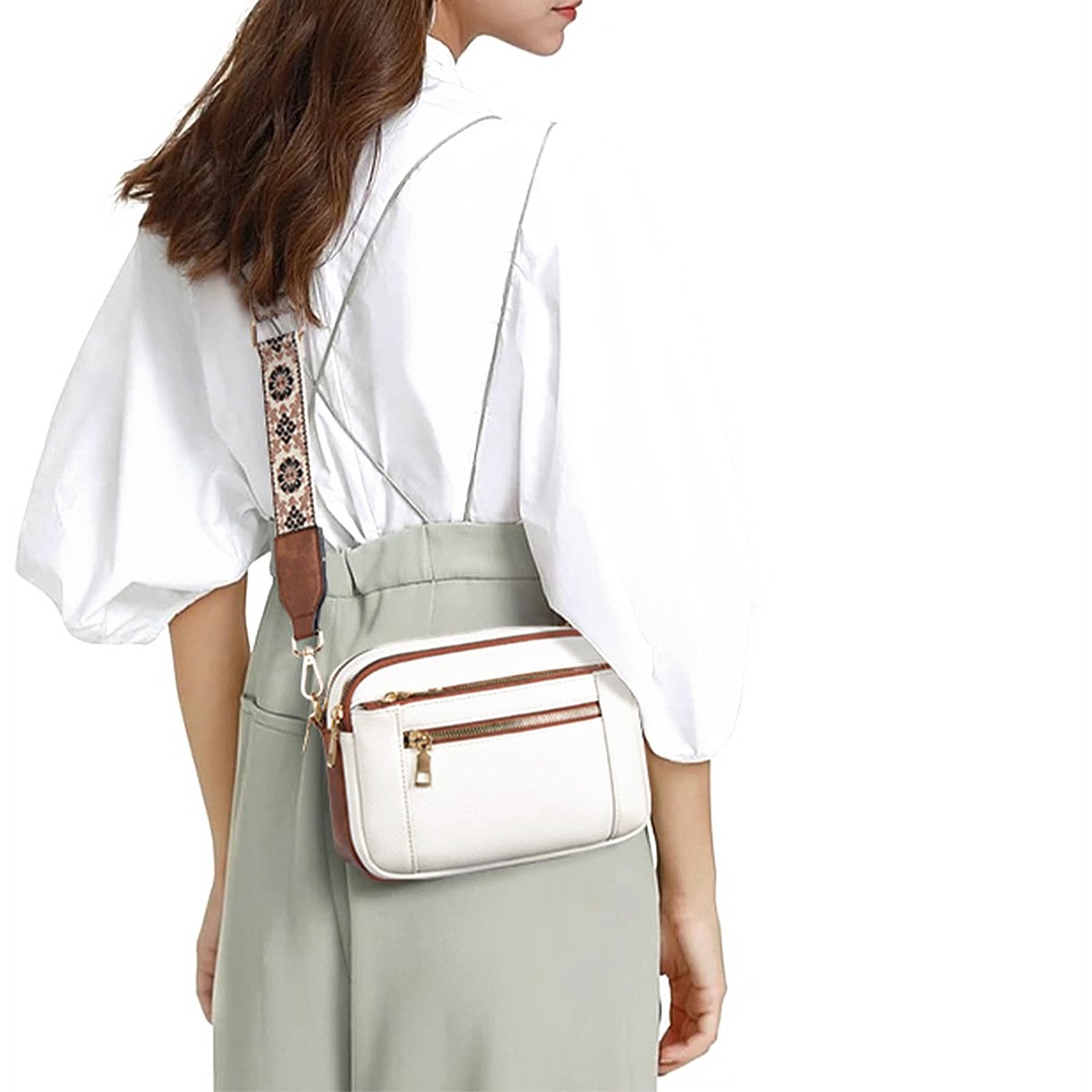Crossbody tas met sierband - Olivia