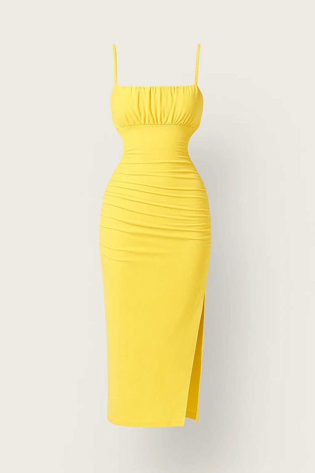 Cut-out midi jurk met open rug - Luna