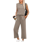 Stylish wide-leg trouser set - Ava