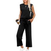 Stylish wide-leg trouser set - Ava