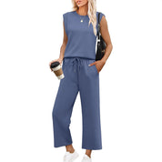 Stylish wide-leg trouser set - Ava
