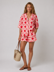 Printed summer set with shorts - Mila