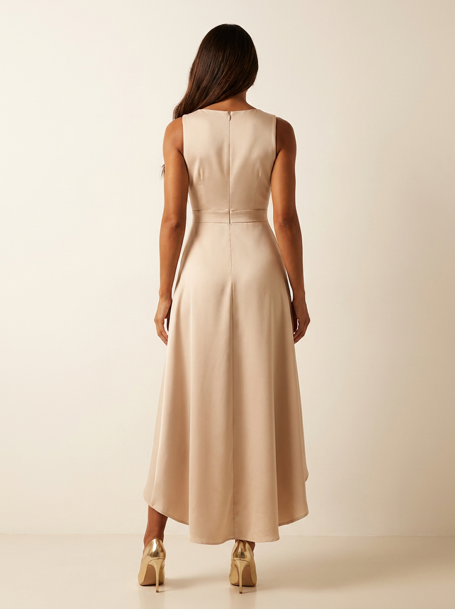 Elegant asymmetrical maxi dress - Olivia