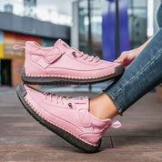 Dames Casual Sneakers – Veters en Klittenbandsluiting
