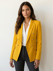 Double-breasted blazer with gold buttons - Victoria