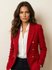 Double-breasted blazer with gold buttons - Victoria