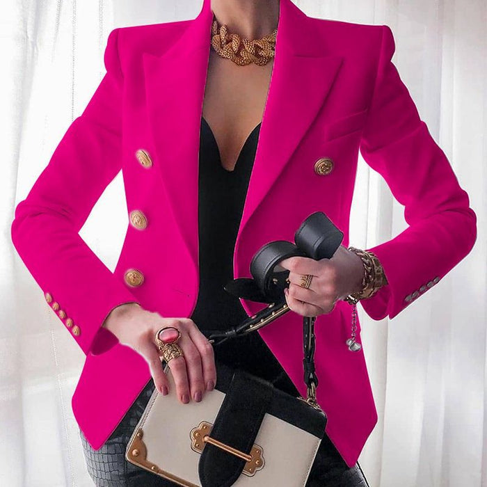 Double-breasted blazer with gold buttons - Victoria