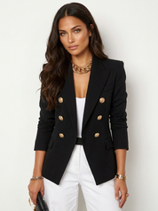 Double-breasted blazer with gold buttons - Victoria