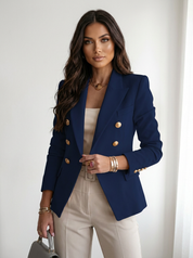 Double-breasted blazer with gold buttons - Victoria
