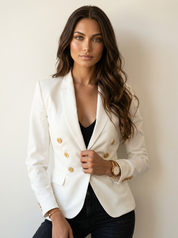 Double-breasted blazer with gold buttons - Victoria