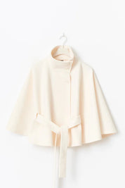 Dames Cape Jas – Luxe Breasted Korte Jas