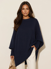 Dames Gebreide Trui – Oversized Model met Ronde Hals