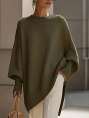 Dames Gebreide Trui – Oversized Model met Ronde Hals