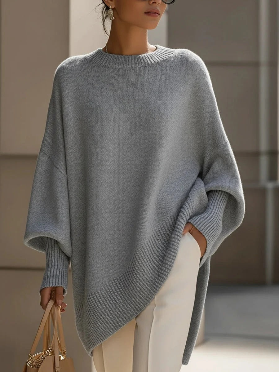 Dames Gebreide Trui – Oversized Model met Ronde Hals