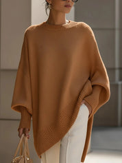 Dames Gebreide Trui – Oversized Model met Ronde Hals