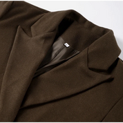 Dames Lange Jas – Oversized Model met Dubbele Knoopsluiting