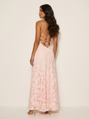 Luxury floral jacquard maxi dress - Amélie