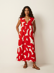 Maxi dress with abstract print - Isla