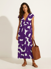 Maxi dress with abstract print - Isla