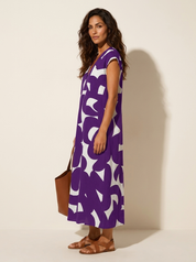 Maxi dress with abstract print - Isla