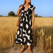 Maxi dress with abstract print - Isla