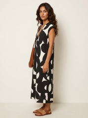 Maxi dress with abstract print - Isla