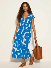 Maxi dress with abstract print - Isla