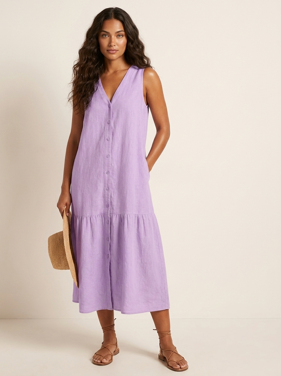 Airy beach dress with timeless charm - Sophie