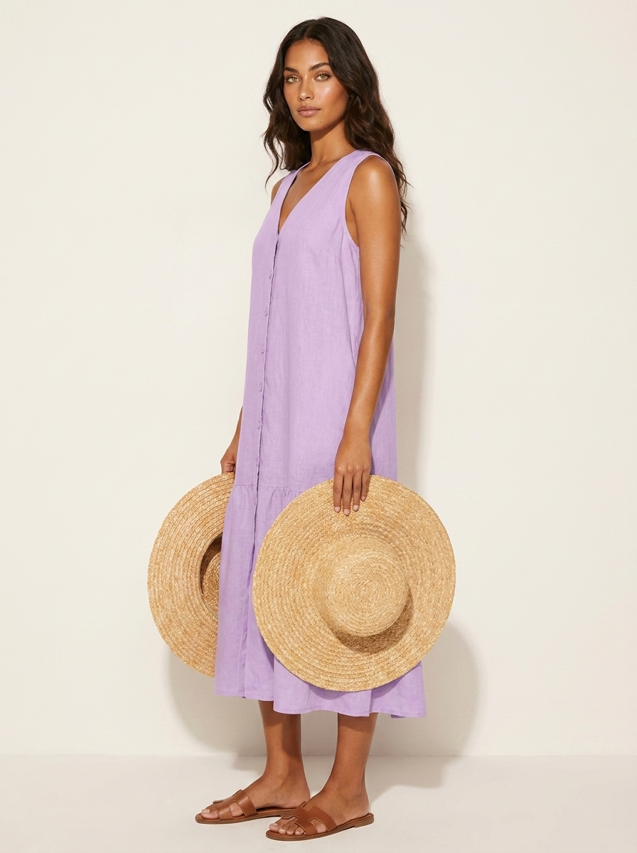 Airy beach dress with timeless charm - Sophie