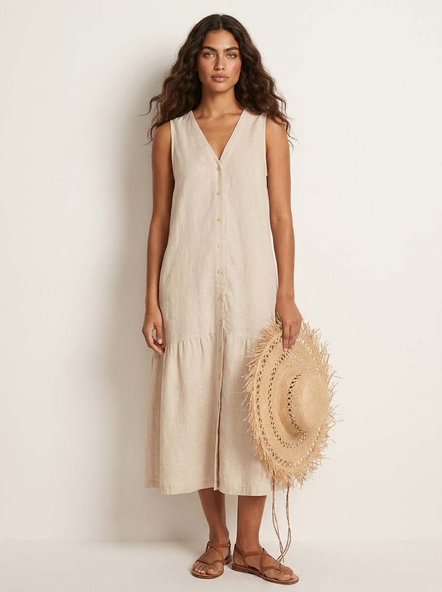 Airy beach dress with timeless charm - Sophie