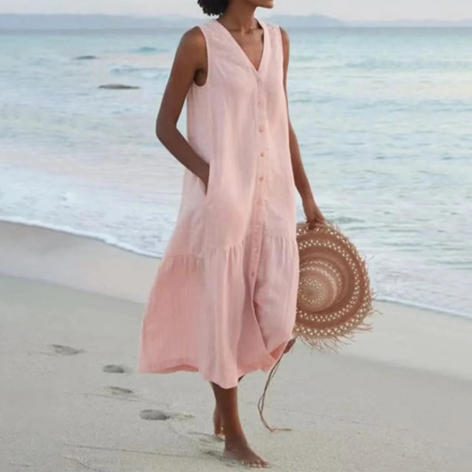 Airy beach dress with timeless charm - Sophie