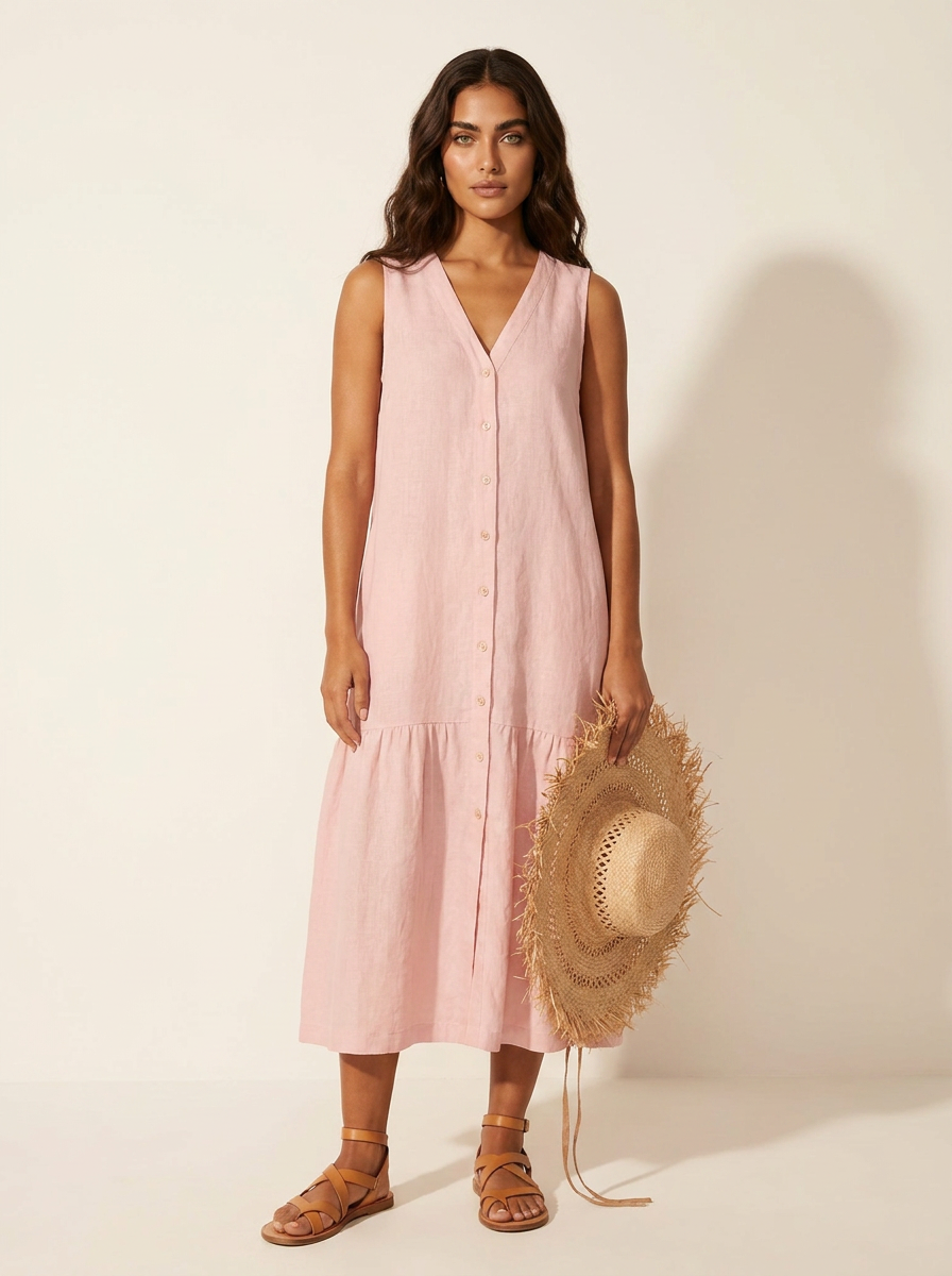 Airy beach dress with timeless charm - Sophie