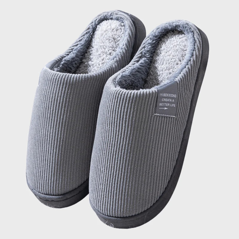 Dames Pantoffels – Zacht Gevoerd Instapmodel met Dikke Zool