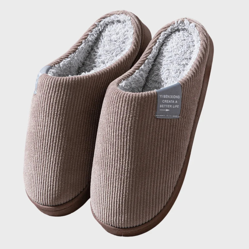 Dames Pantoffels – Zacht Gevoerd Instapmodel met Dikke Zool