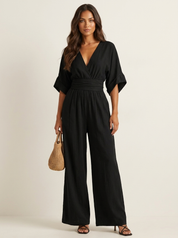 Elegant wide-leg jumpsuit - Valentina