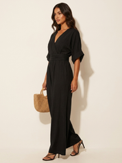 Elegant wide-leg jumpsuit - Valentina