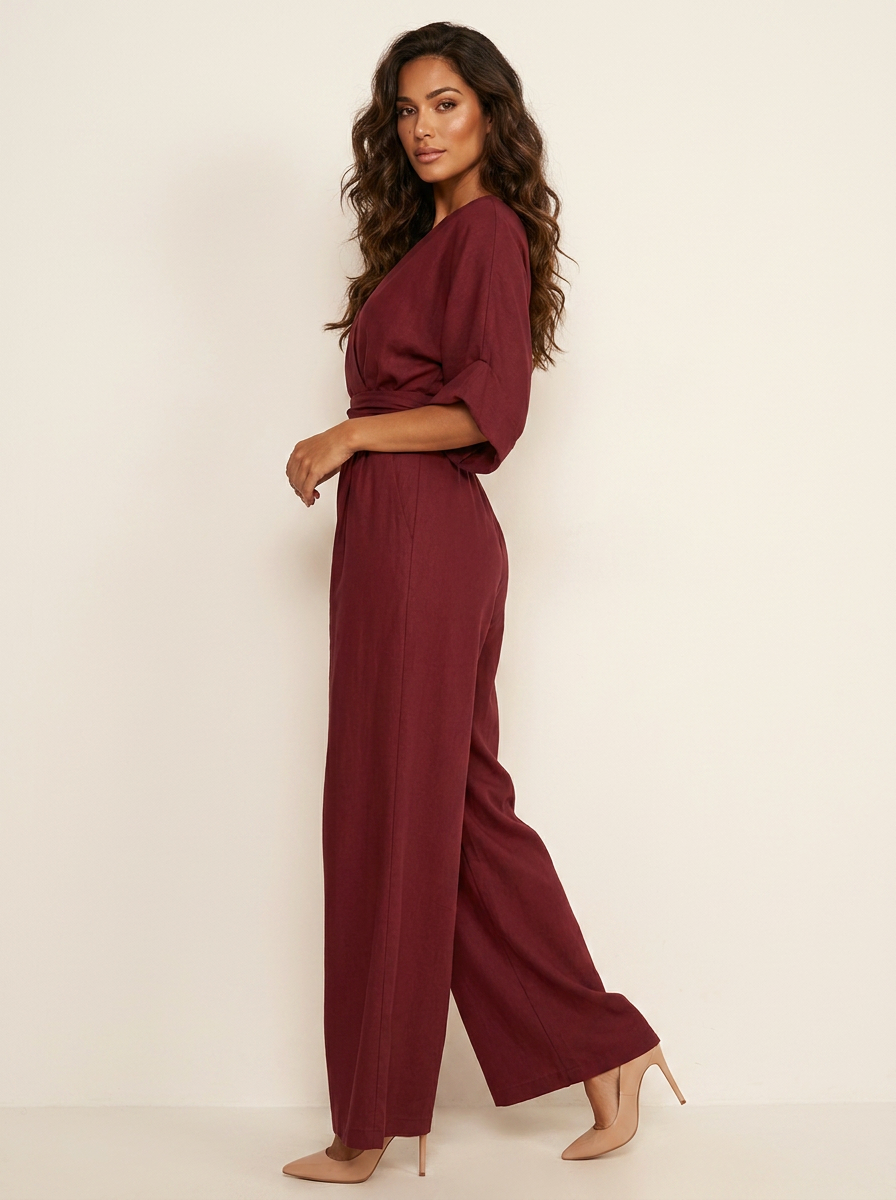 Elegant wide-leg jumpsuit - Valentina