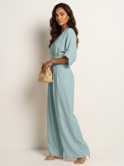 Elegant wide-leg jumpsuit - Valentina